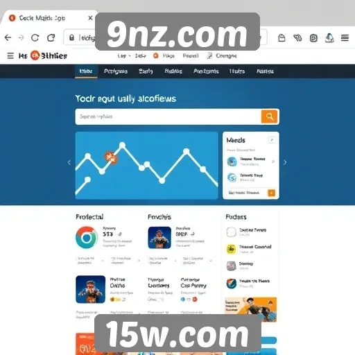 Análise da interface do usuário do site 9nz.com