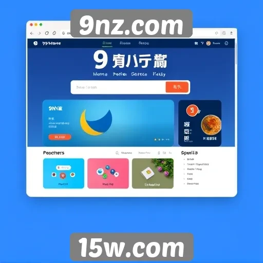 Características da interface de usuário do 9nz.com